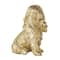 Gold Sitting & Standing Dogs Polystone Sculpture Set